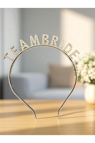 Happyland Team Bride Crown Rose Gold Bridesmaid Crown Bachelorette Party Crown Mika