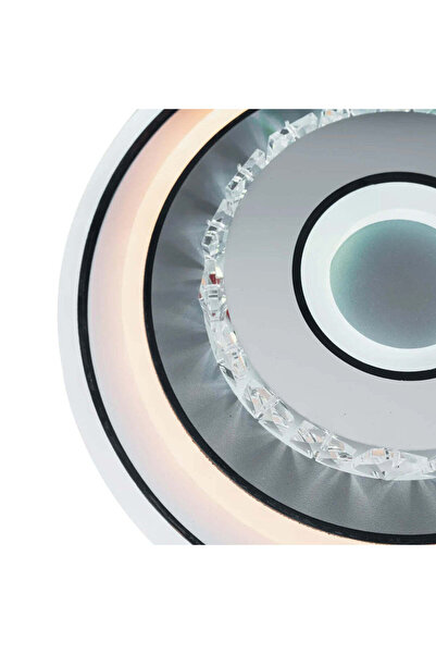 KORMAN TECHNIK Lustra LED cu cristal MITA 28W, Diametru 20cm, Rotunda, lumina Rece/Calda/Neutra, Alb