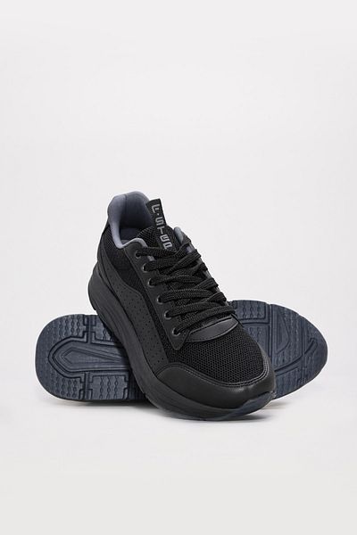 Ayakkabıhane Black Lace-Up Unisex Sports Shoes Ah1E930241161
