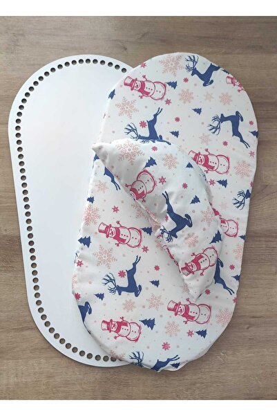 firdevsi hobi Ahşap Puset Seti, Ahşap Örgü Kiti Yatak Ve Yastıklı Set, 4 Mm M...