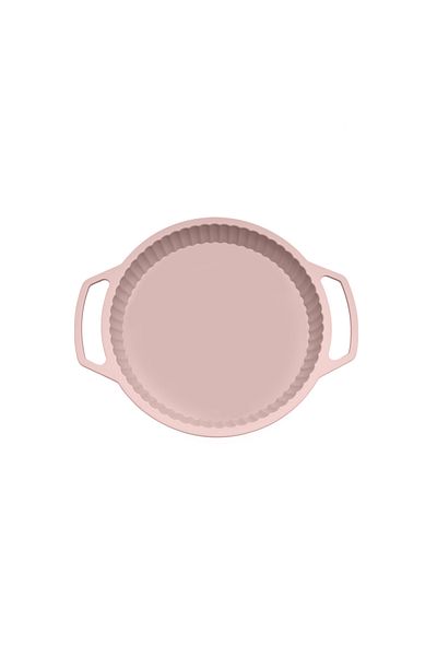 awwaline Round Baking Tray, awwaline®, Pink, Silicone, Reinforced Handles