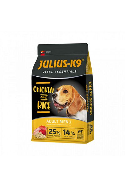 Julius K9 Julius K 9 Adult Vital Essentials - Premium Dry Dog Food - Poultry and Rice - 12 kg