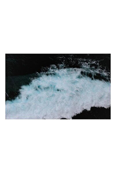 OEM Tablou Canvas, 'Valtoarea albastra a oceanului misterios', 100 x 100 cm