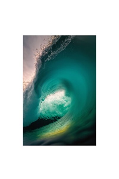 OEM Pictură pe pânză, „Esența viitorului neîmblânzit al oceanului”, Vortex, Apă, Energie, Ocean, Dinamic