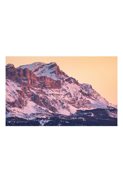 OEM Pictură pe pânză, „Aurora peste munți acoperiți de zăpadă”, Maiestuos, Strălucitor, Răsărit de soare, Vârfuri, Zăpadă, Pentru