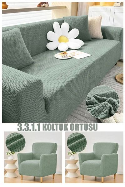 probak - Brick Pattern Sofa Cover Elastic Non-Slip 3311 Set Sofa Bed Sofa Cover 1 Piece