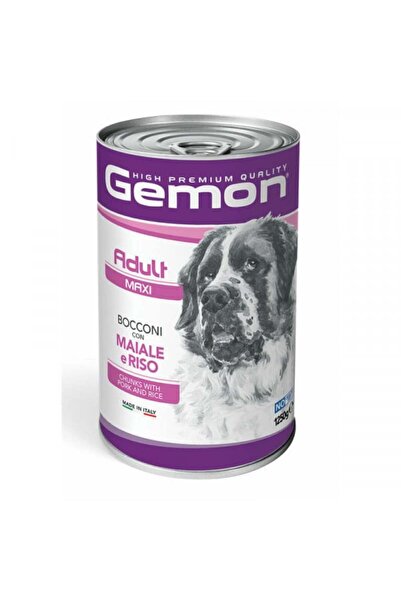 Monge Gemon Chunks Adult Maxi - Hrană umedă completă - Carne de porc și orez ...