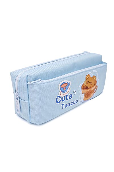 DNS Etui borseta penar fete scoala, cu 2 compartimente 2 fermoare, neechipat,...