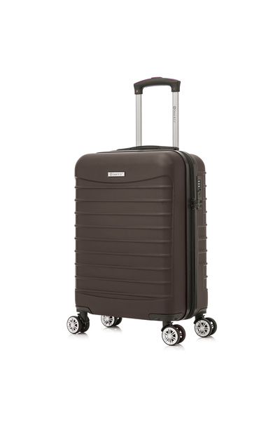 Quasar & Co. Set 2 trolere cabina,40x30x20cm roti detasabile/55x36x20cm,bagaj mana,troller cifru,ABS,Dark Coffee