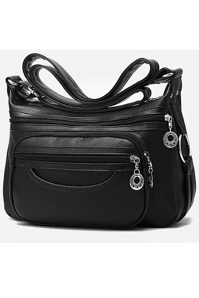 BYONDSELF ® SC99009 women's bag, with 5 outer pockets and 5 inner pockets, made of PU -leather,