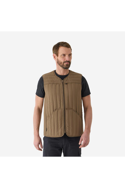 Decathlon Solognac Erkek Avcı Yeleği - Bej - Avcılık ve Doğa Gözlemi - 100