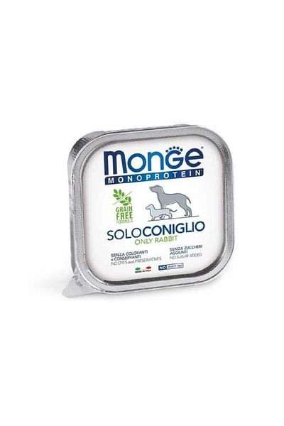 Monge Monoprotein Pate - Super Premium Wet Food - Rabbit - 150 g