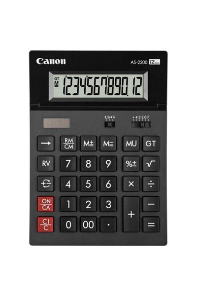 Canon Calculator de birou AS-2200 (Negru)