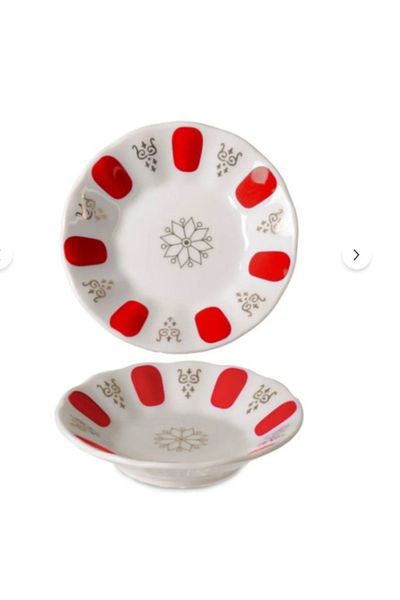 Cooker Ckr3627 Coffee Shop Porcelain Gilded 12 Pieces Tea Plate-11Cm