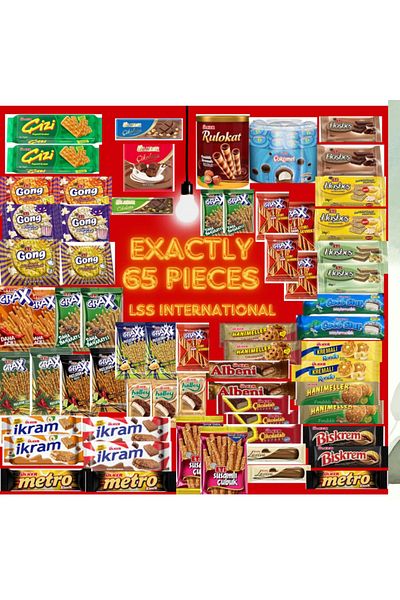 Eti 65 Pieces of Luxury Snack Parcel Abur Cubur