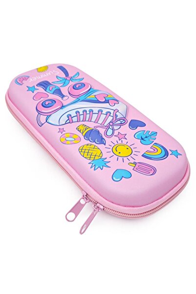 DNS Etui penar fete pentru scoala, cu 1 compartiment 1 fermoar, neechipat, 3D...