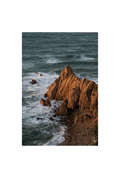 OEM Pictură pe pânză, „Ape sărate pe stânci abrupte”, 50 x 70cm