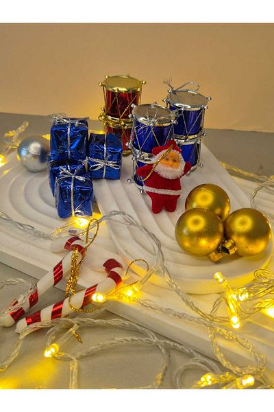 mıstıque home Christmas Tree Ornament 24 Mixed Ornament Christmas Tree Ornament 24 Pieces