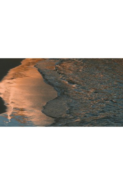 OEM Tablou Canvas, Reflexii ale amurgului pe mare, Apus, Reflexii, Valuri, Textura, Lumina, Mal, Apa, Ca