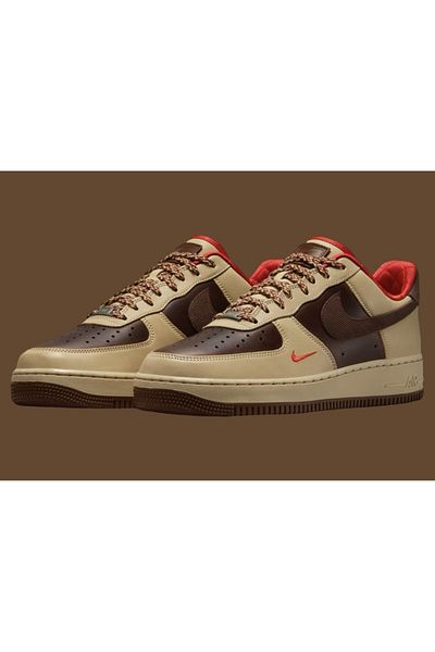 Nike Air Force 1'07 Low Light British Cacao Wow'-Men's Sneaker Shoes