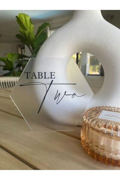 Lamsit Ibdaa Acrylic Hexagon 3mm Thick Pack of 16 (18.4x16.9cm, Frosted)