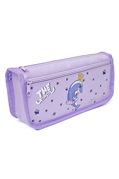 DNS Penar fete etui pentru scoala, borseta cu 2 compartimente 2 fermoare, nee...