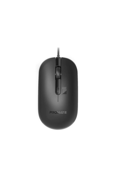 Promate ergonomic wired optical mouse 2400dpi