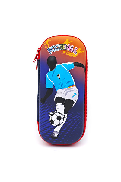 DNS Penar baieti scolar, cu 1 compartiment 1 fermoar, neechipat, 3D Fotbal, a...