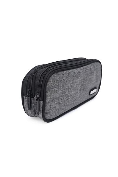 DNS Boys' school bag, 2 compartments, unequipped, Black Ant, gray H1813