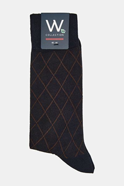 W Collection Dark Blue Cotton/Bamboo Socks