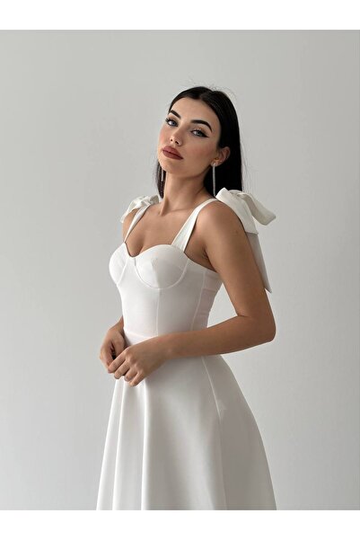 EtikaOnline Sindirella Midi Atlas Elbise