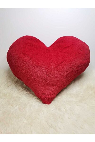 jn junenext Big Heart Shaped Plush Decorative Pillow (Filled Inside) 45 cm