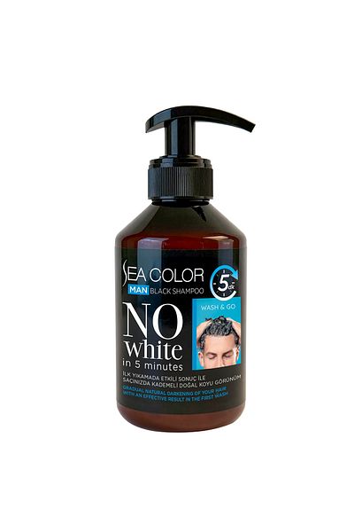 Sea Color Men's Hair Shampoo – Man Black Shampoo