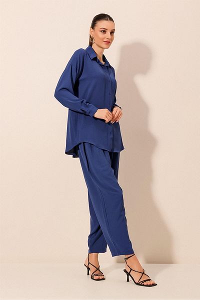 Merterium Women's Oversize Double Suit Saks 1123