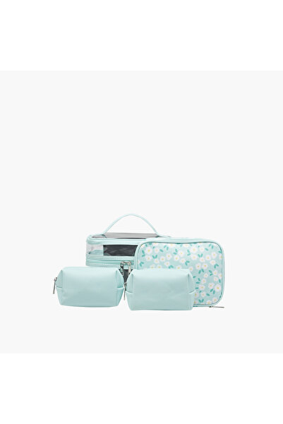 Lifestyle Assorted 4-Piece Cosmetic Pouch Set