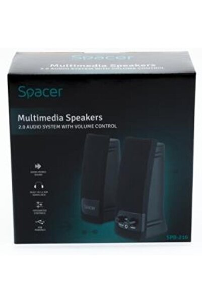 Spacer Κουτί 2.0 SPB-216, 6W (Μαύρο)