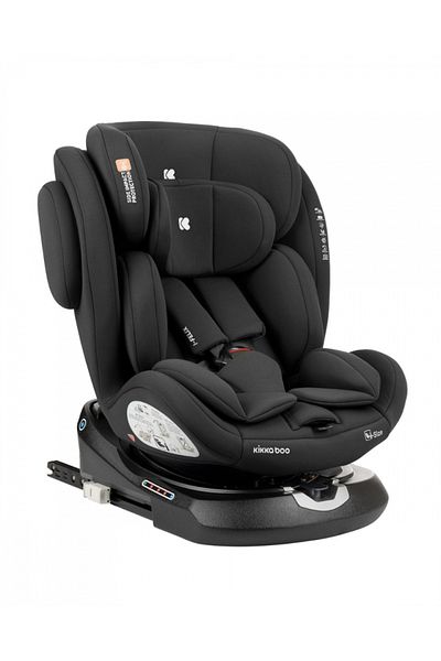 Kikka Boo Child car seat with ISOFIX KikkaBoo I-Felix Black, I-Size approved 40-150cm, R129, SPS-Protect