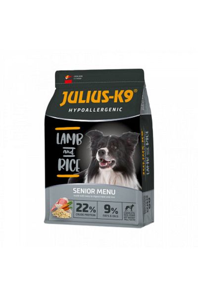 Julius K9 Julius K 9 Senior - Premium Hypoallergenic Dry Food - Lamb and Rice - 12 kg
