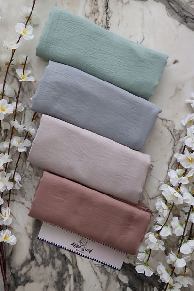 Lidya Şal Cotton Cashmere Shawl Comfortable Soft Textured