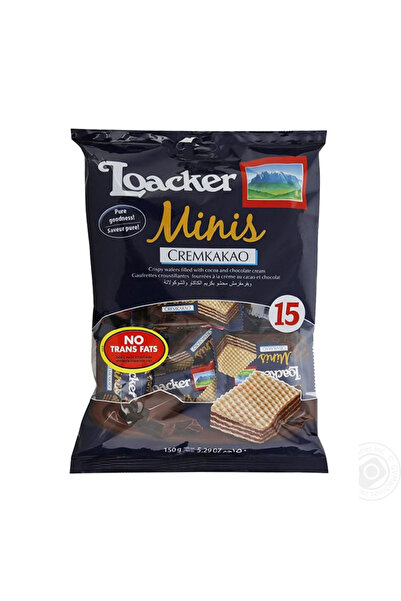 Loacker رقائق ميني كريمكاكاو المقرمشة 150 غرام