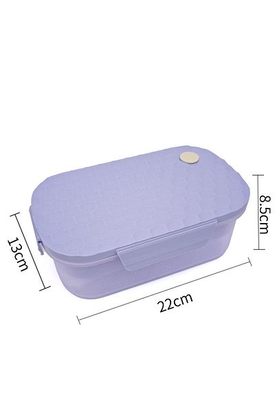 DNS Caserola bento copii, capac transparent ,1 compartiment, 800 ml, mov XJ-8448