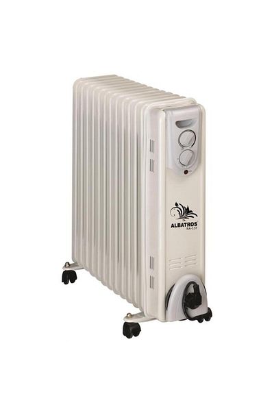 ALBATROS Calorifer electric RA-13T, 3000W, 13 elementi, 3 trepte (Alb)