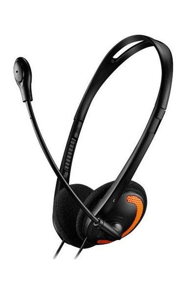 CANYON Casti Stereo CNS-CHS01BO, Microfon (Black/Orange)