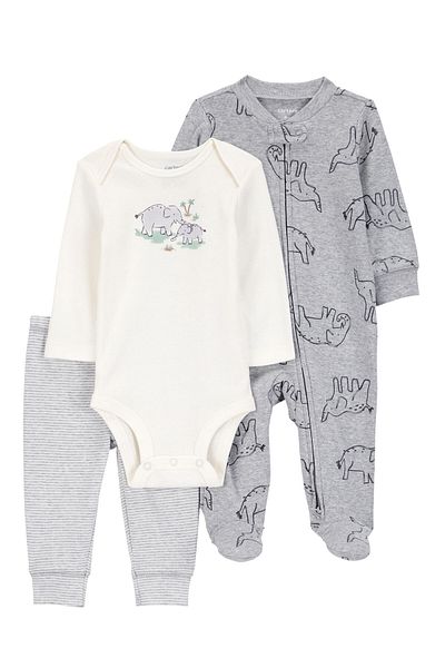 Carter's Baby Boy Green Jumpsuit Set