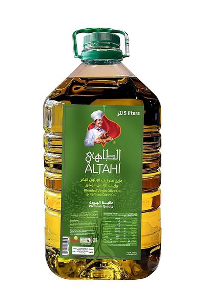 Spices Al Tahi زيت زيتون مخلوط يجعل الطهي والقلي غنيًا بالنكهة ونكهة ممتازة وخفيفة 5 لتر