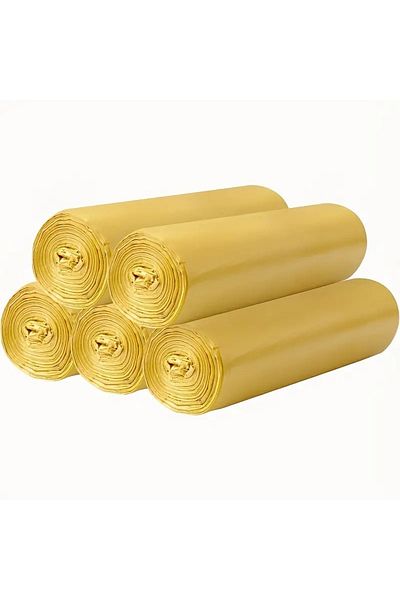 MG HOME 5 Pack 5X10 Drawstring Garbage Bag Medium 55X60 40 Lt Drawstring Garbage Bag Lemon Scented Garbage Bag