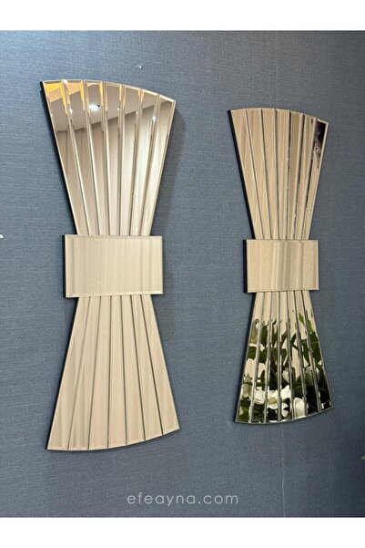 Efe Ayna PAPYON MODEL BRONZ AYNA 2'Lİ SET (35x85cm x 2 adet)