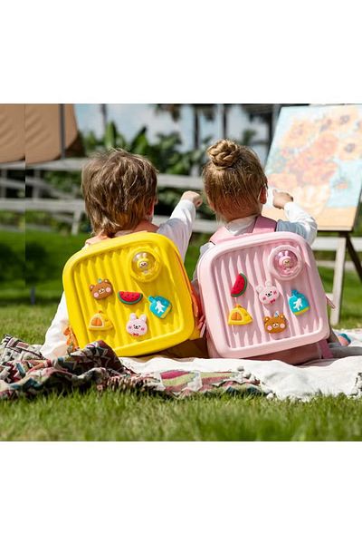 Picocici K33 Pink Sling Backpack for Kids-Stylish ,Perfect for Outdoor Picnics and Travelling