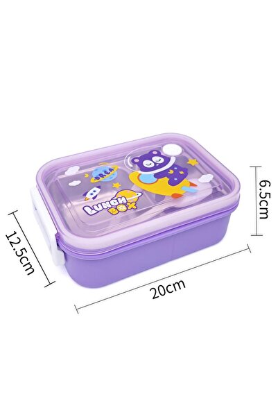 DNS Caserola sandwich si gustari copii, lunch box, capac transparent, 500 ml,...