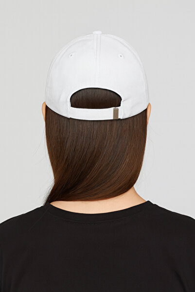 CosmoOutlet Women's Adjustable Belt Solid Color White Sports Hat